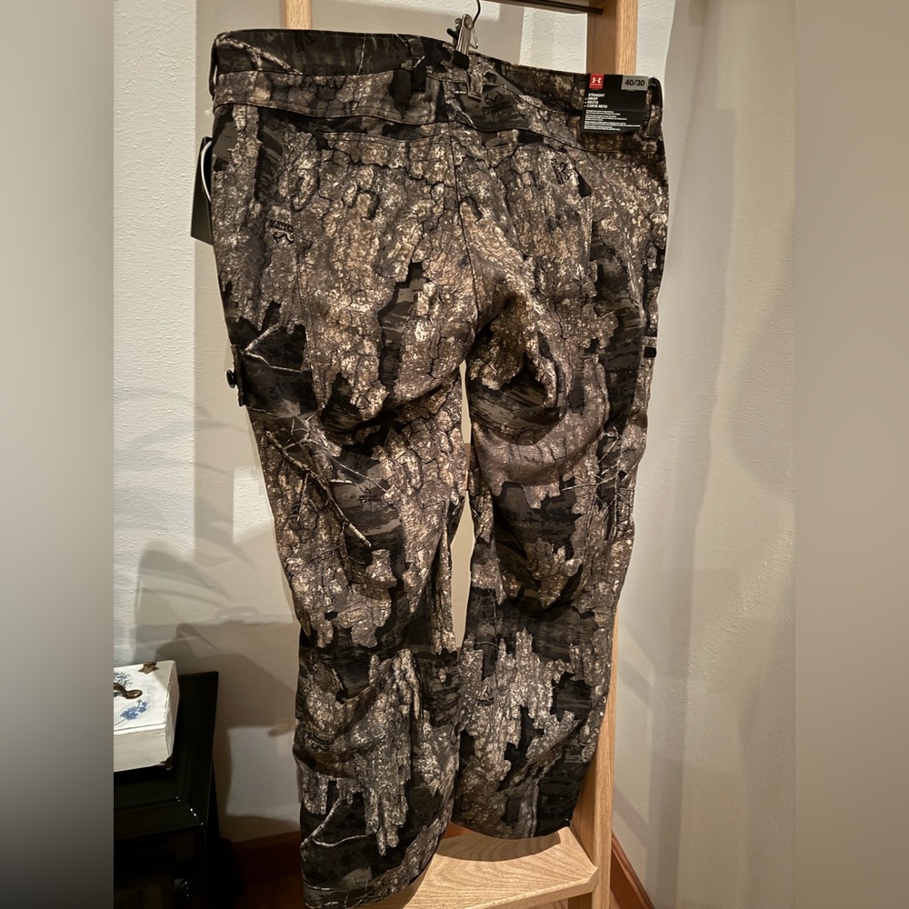 🆕 NWT Under Armour RealTree Timber Brown Straight Loose 40x30 STORM Camo Pants - Picture 3 of 13